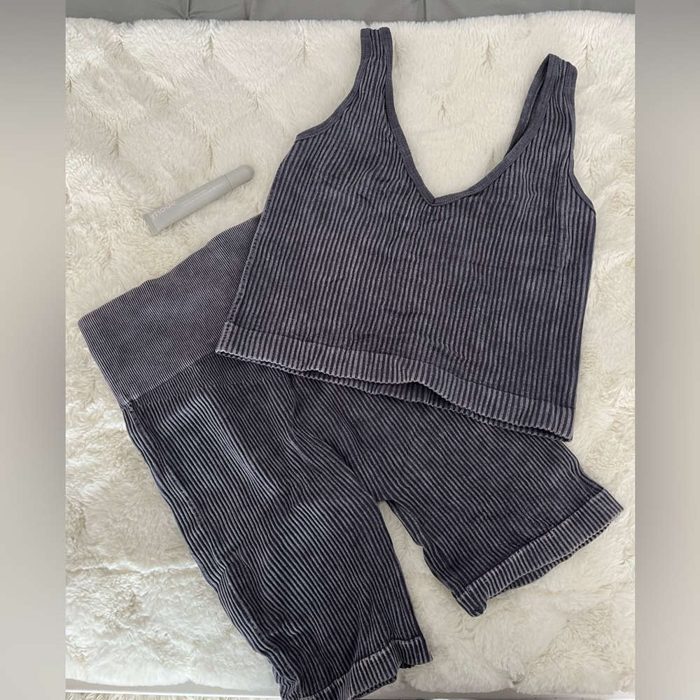 🚨SOLD🚨Gray/Blue Gym/Lounge Set